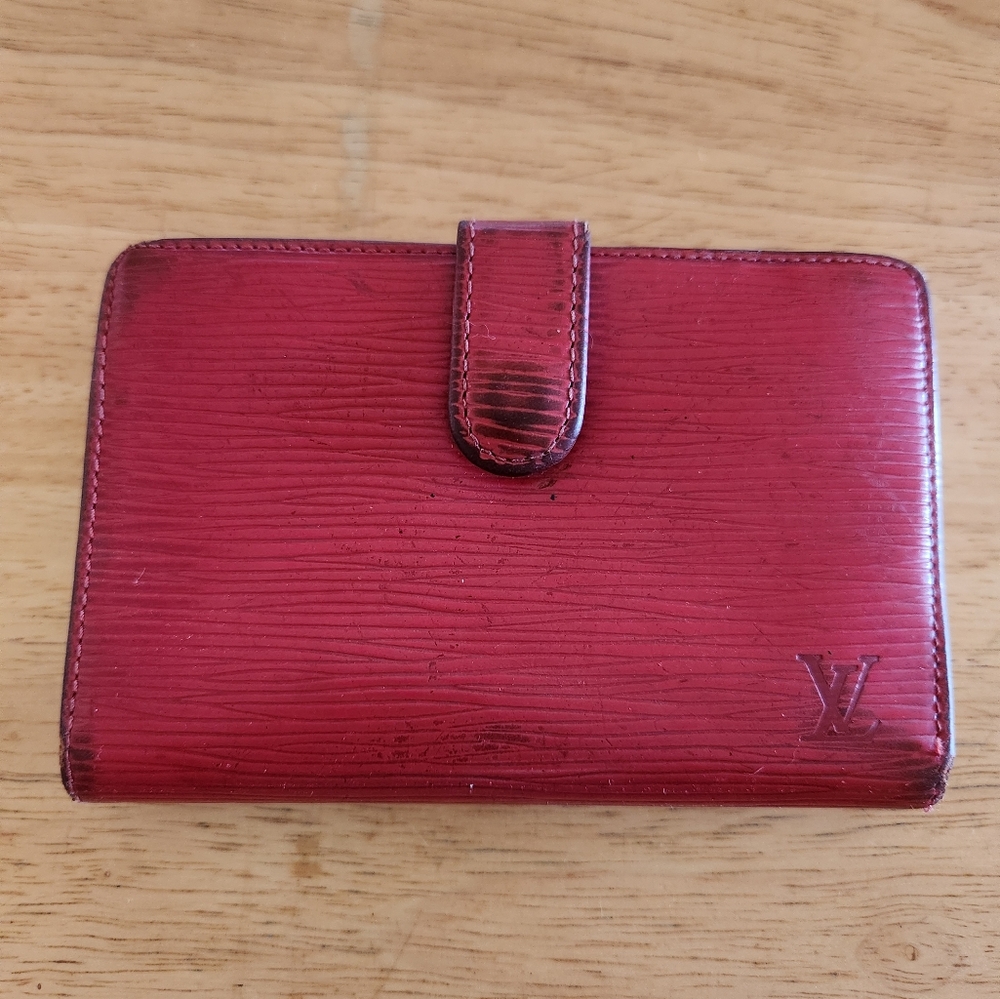 LV Red Epi Leather Wallet